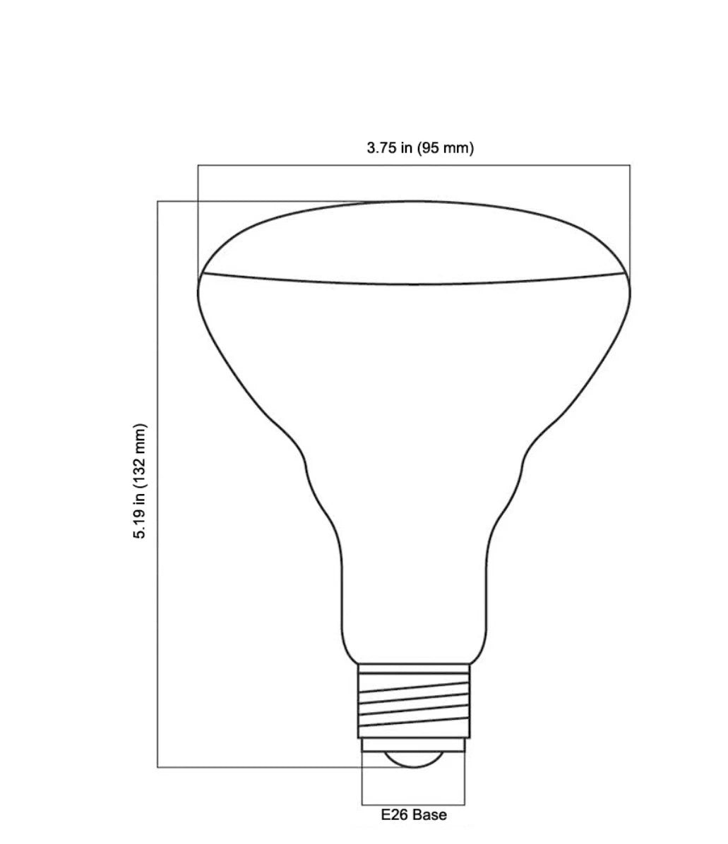 Feit BR 30 65W Indoor Flood Light Bulbs White Pack of 6