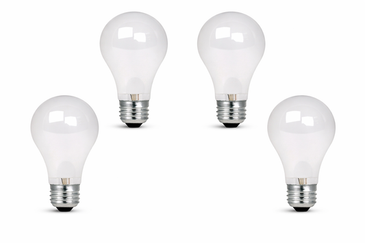 Feit Electric A19 72w Halogen Medium Base Frosted 8-pack