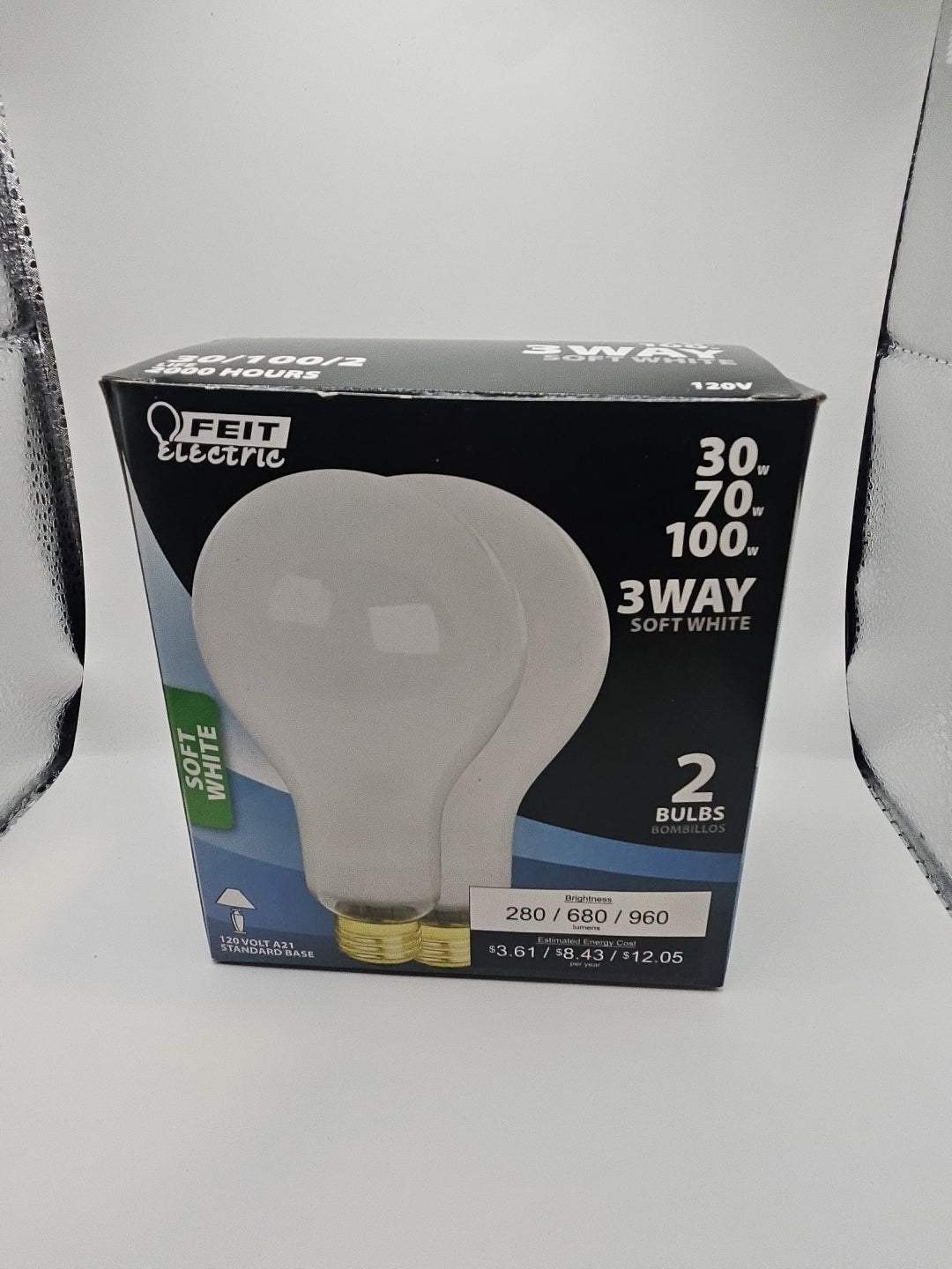 Feit Electric 3-way 30/70/100 Incandescent A21
