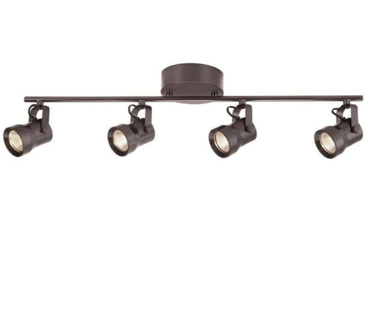 Hampton Bay 4-Light Directional Track Lighting Kit w/ 4 GU10 Bulbs Included.