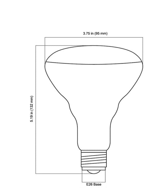 Feit BR 30 65W Indoor Flood Light Bulbs White Pack of 6